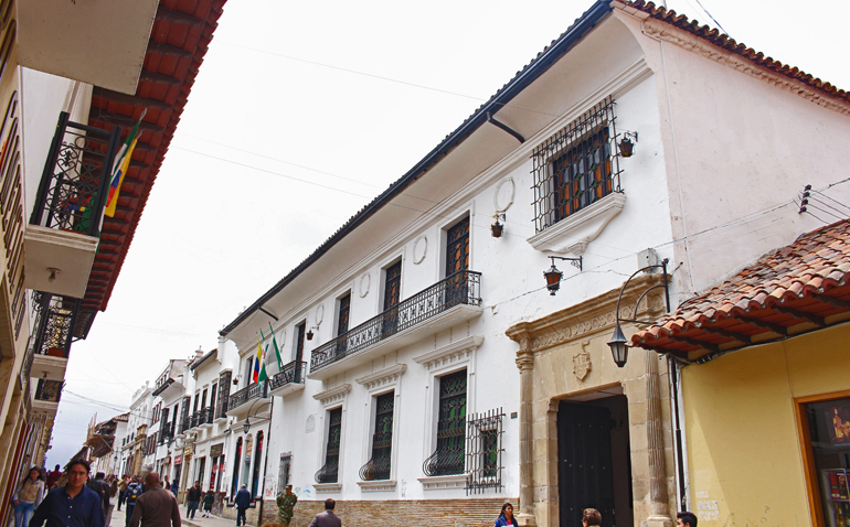 Calle del centro histórico de Tunja